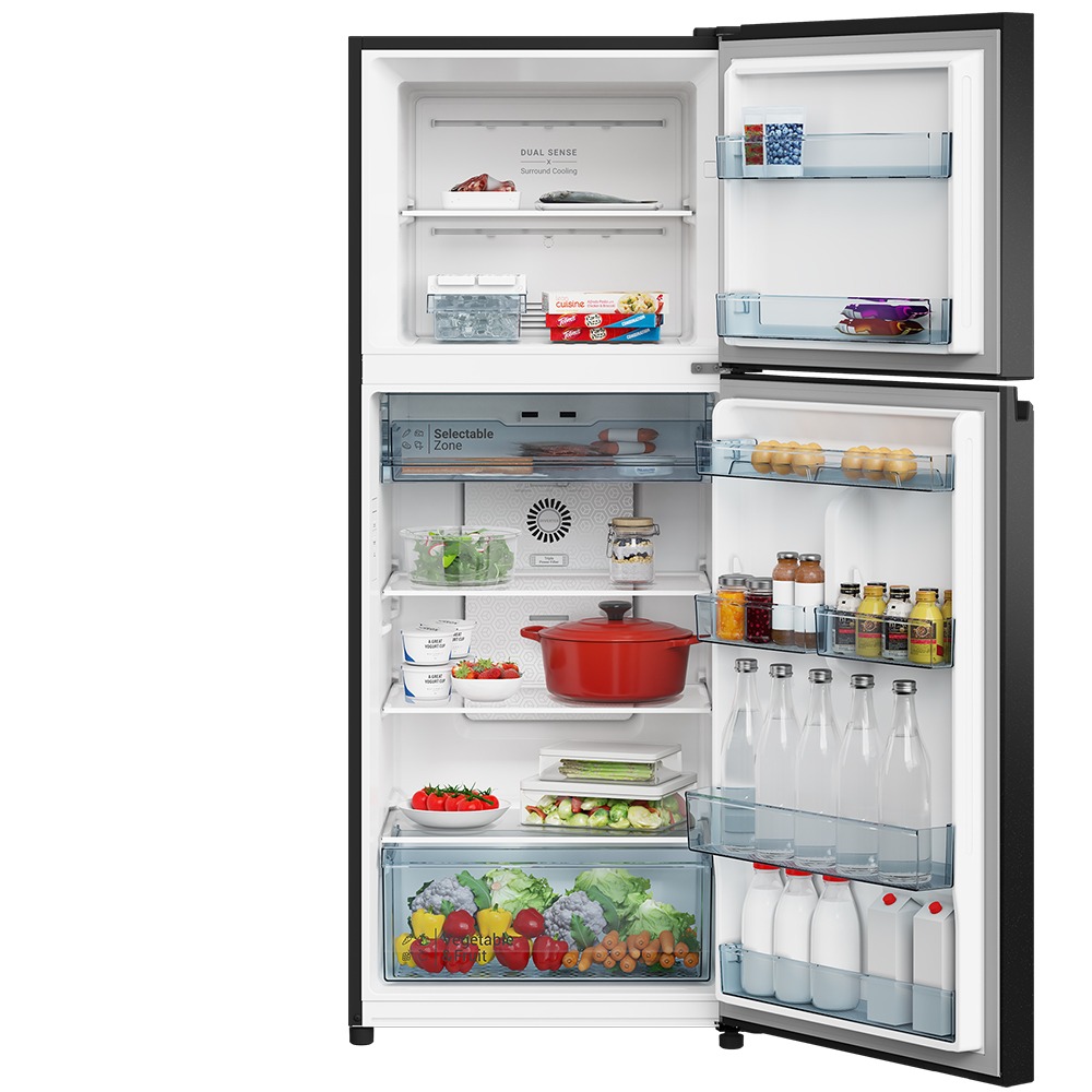 ตู้เย็น Hitachi 2 ประตู Grand Carbon Line รุ่น HRTN6408SUTH (374 ลิตร)