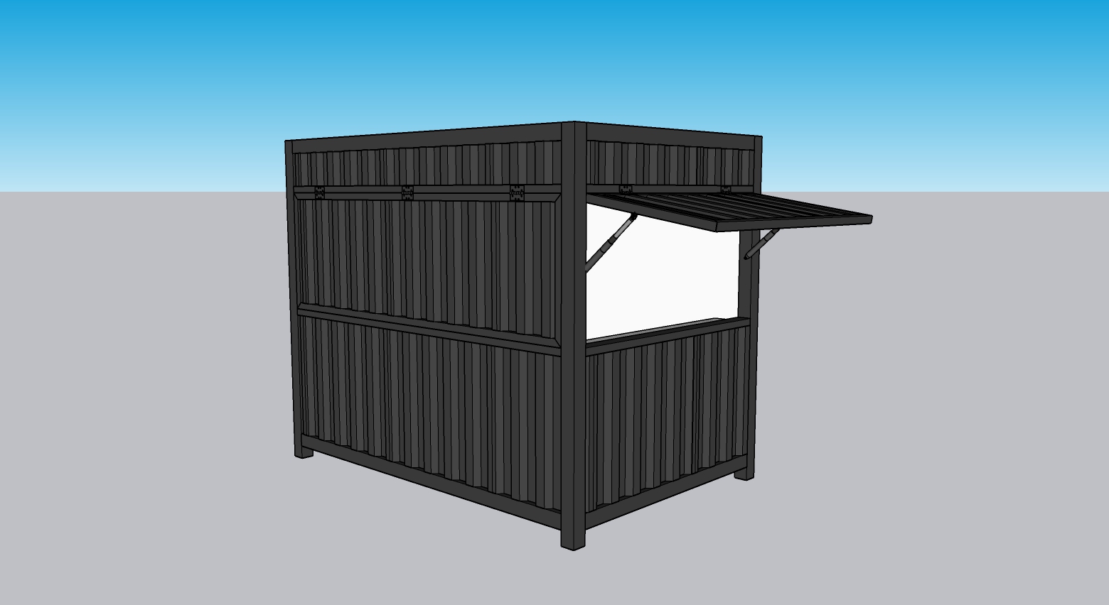 ร้านค้าสำเร็จรูป UC-06 ประกอบใหม่ ขนาด 2*3 เมตร สั่งสีได้ตามต้องการ ไม่รวมค่าจัดส่ง *** ค่าจัดส่งโดยรถเฮี๊ยบ 18000-21000บาท