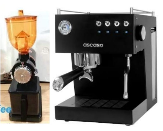 เครื่องชงกาแฟ ascaso Uno 1 G คู่ เครื่องบดกาแฟ 600n Black