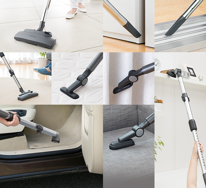 เครื่องดูดฝุ่นแบบกล่อง ไซโคลน (2 ลิตร) ฮิตาชิ 2,200 วัตต์ รุ่น CV-SE22V