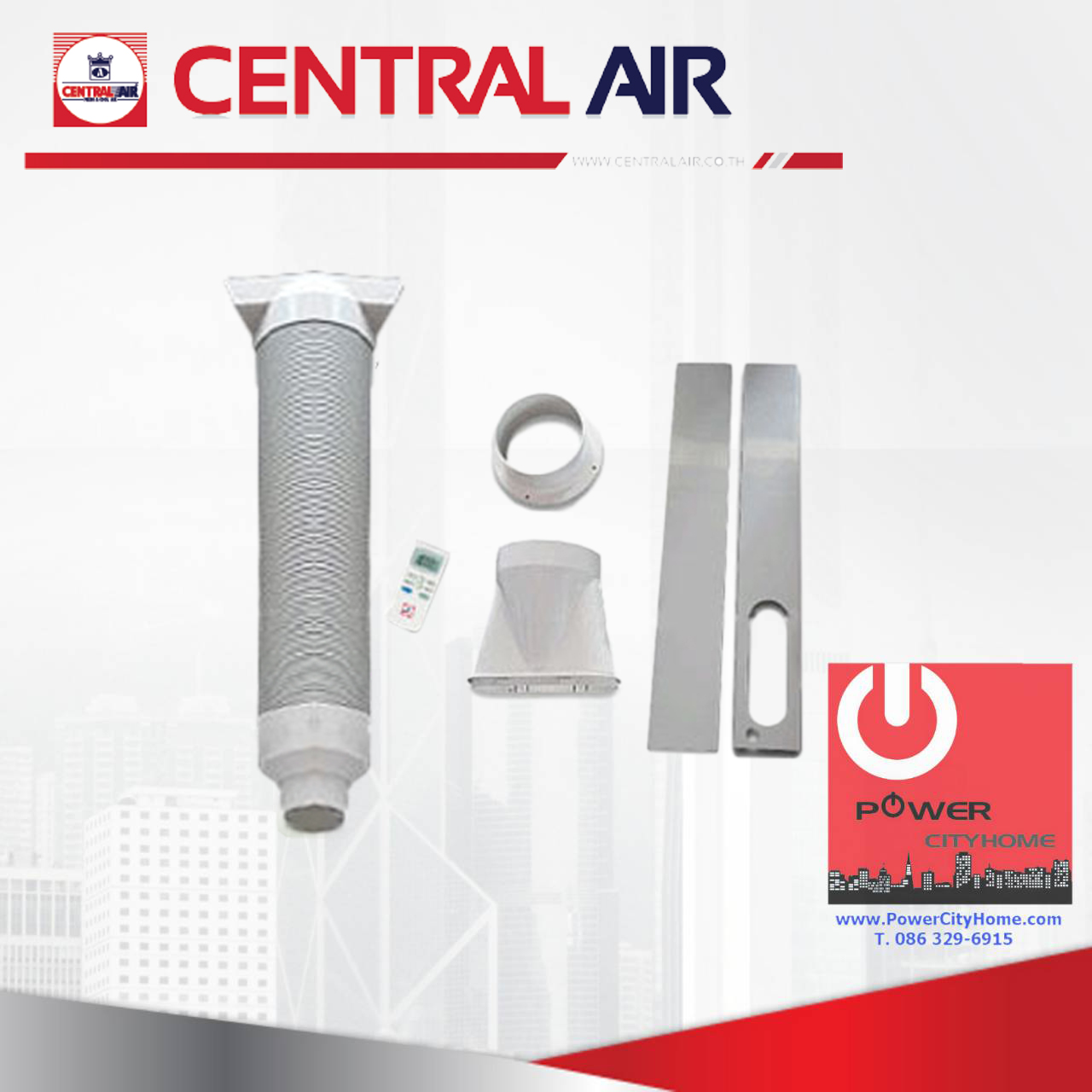 แอร์เคลื่อนที่ 20000 BTU Central Air รุ่น CTP-CB20