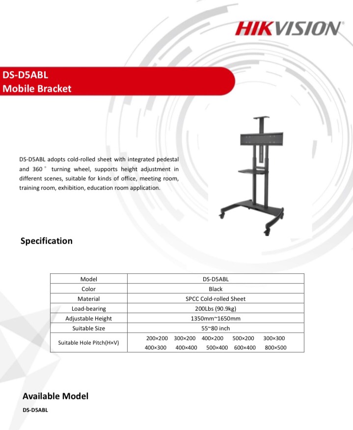 Hikvision LCD Monitor Stand - DS-D5ABL