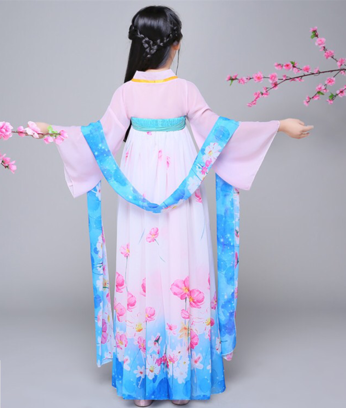 ชุดองค์หญิง น้อย. สีฟ้า. รหัส FU 95สินค้าพร้อมส่ง