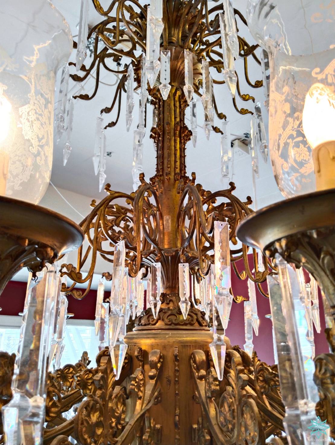 โคมไฟคริสตัล นำเข้า งานฝรั่งเศส