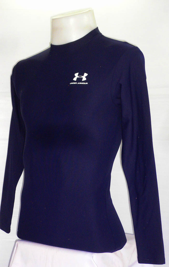 เสื้อรัดกล้ามเนื้อ UNDER ARMOUR แขนยาวสีกรม ไซส์ M