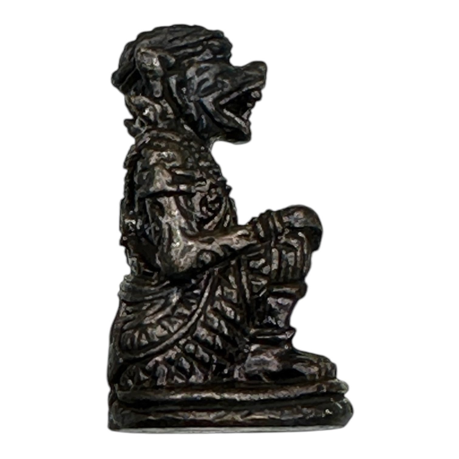 หนุมานลอยองค์อุดกริ่ง พิมพ์เล็ก เนื้อสัมฤทธิ์รมดำ หลวงปู่นน จนฺทวิโร วัดเขาพรานธูป จ.ประจวบคีรีขันธ์