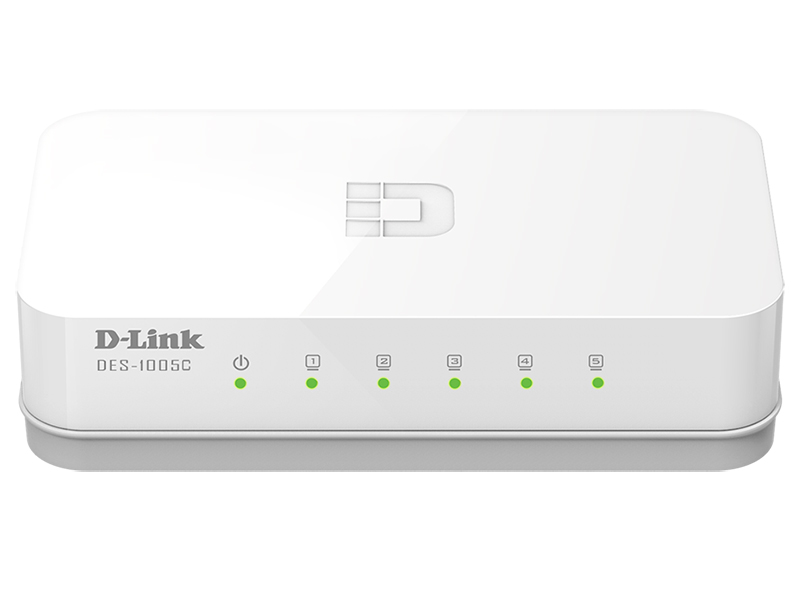 HUB 5 PORT D-link รุ่น 5-Port 10/100 Mbps Unmanaged Switch รุ่น DES-1005C