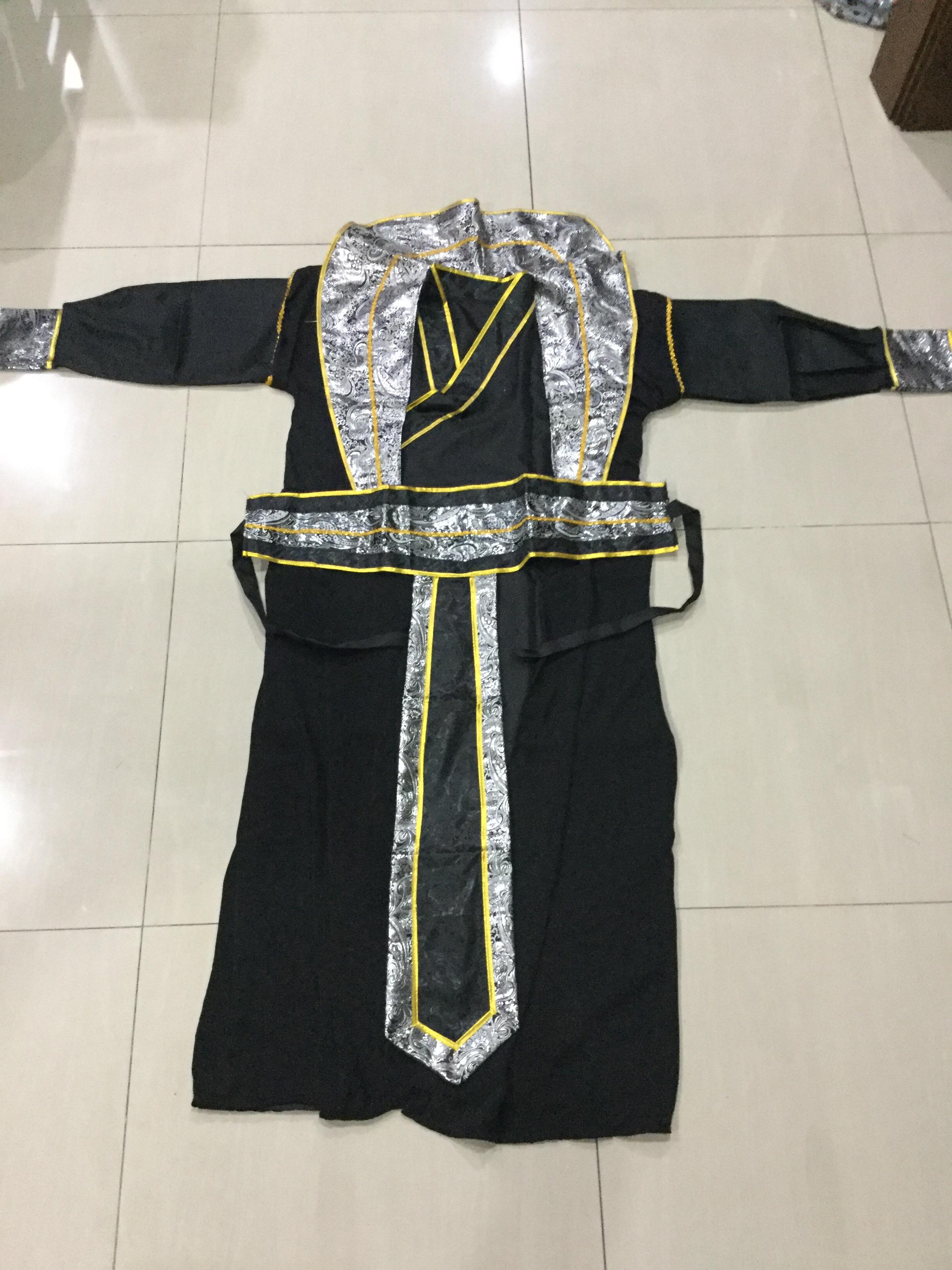 ชุดนักรบ สีดำ รหัส BL 68 สินค้าพร้อมส่ง