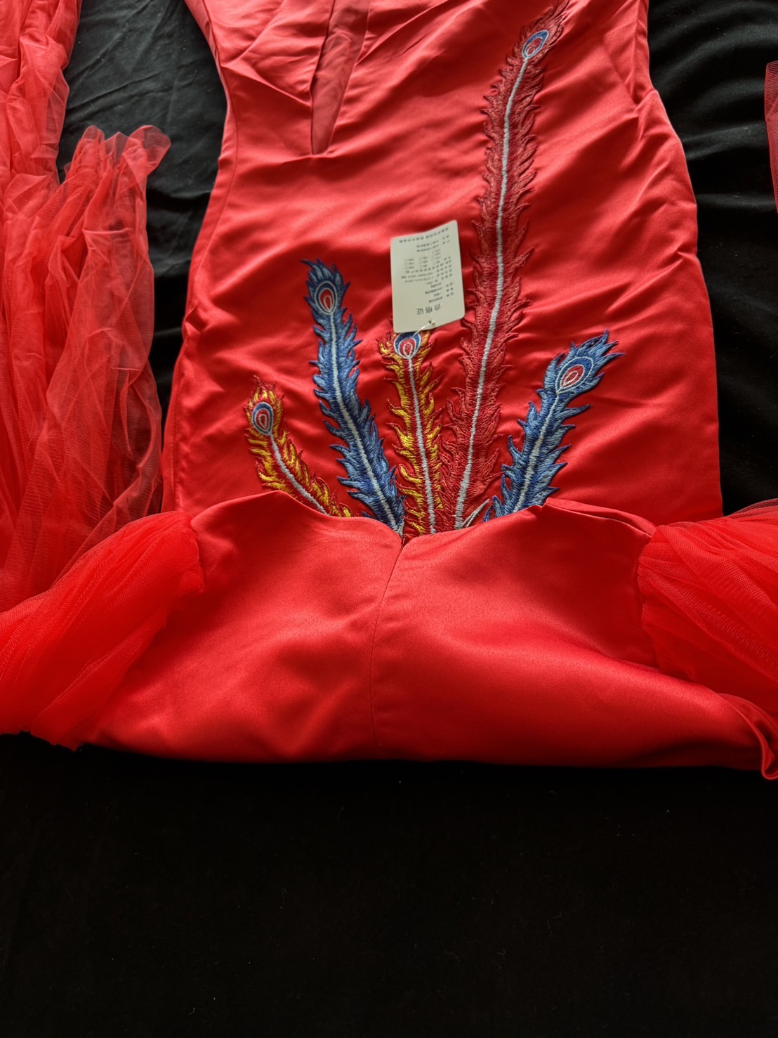 #ชุดเจ้าหญิงสีแดง . รหัส HI215 สินค้าพร้อมส่ง