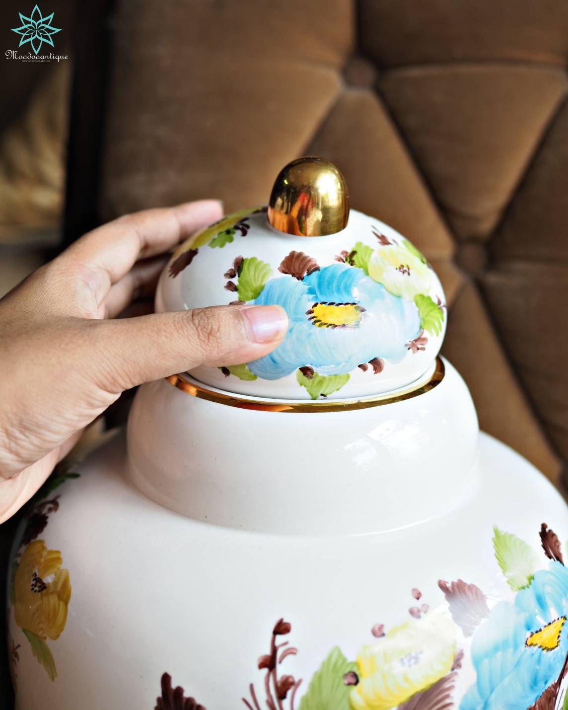 แจกันกระเบื้อง Sümerbank Made in Turkey Hand Decoration 2797