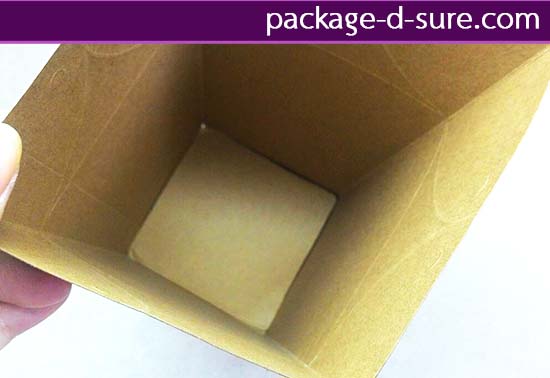 กล่องสี่เหลี่ยมจัตุรัส ทรงสูง รูดเปิดปิดบน 10x10x13 กระดาษคราฟ