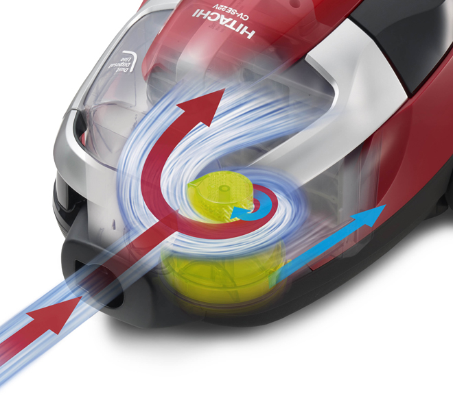 เครื่องดูดฝุ่นแบบกล่อง ไซโคลน (2 ลิตร) ฮิตาชิ 2,200 วัตต์ รุ่น CV-SE22V