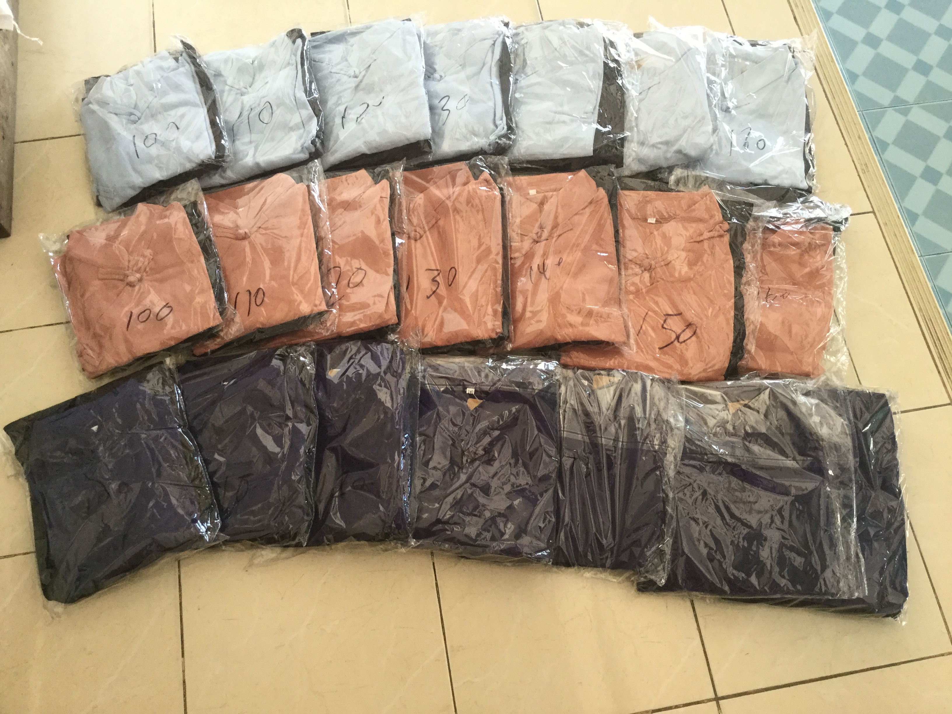 ชุดจีนเด็กชาย สีฟ้า ผ้าฝ้าย รหัส BBB65 สินค้าพร้อมส่ง