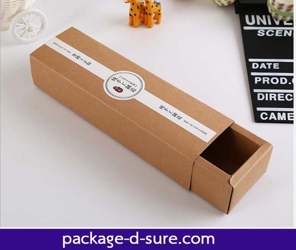 กล่องคราฟทรงยาว แบบสวมปิด 6.3x25.3x4