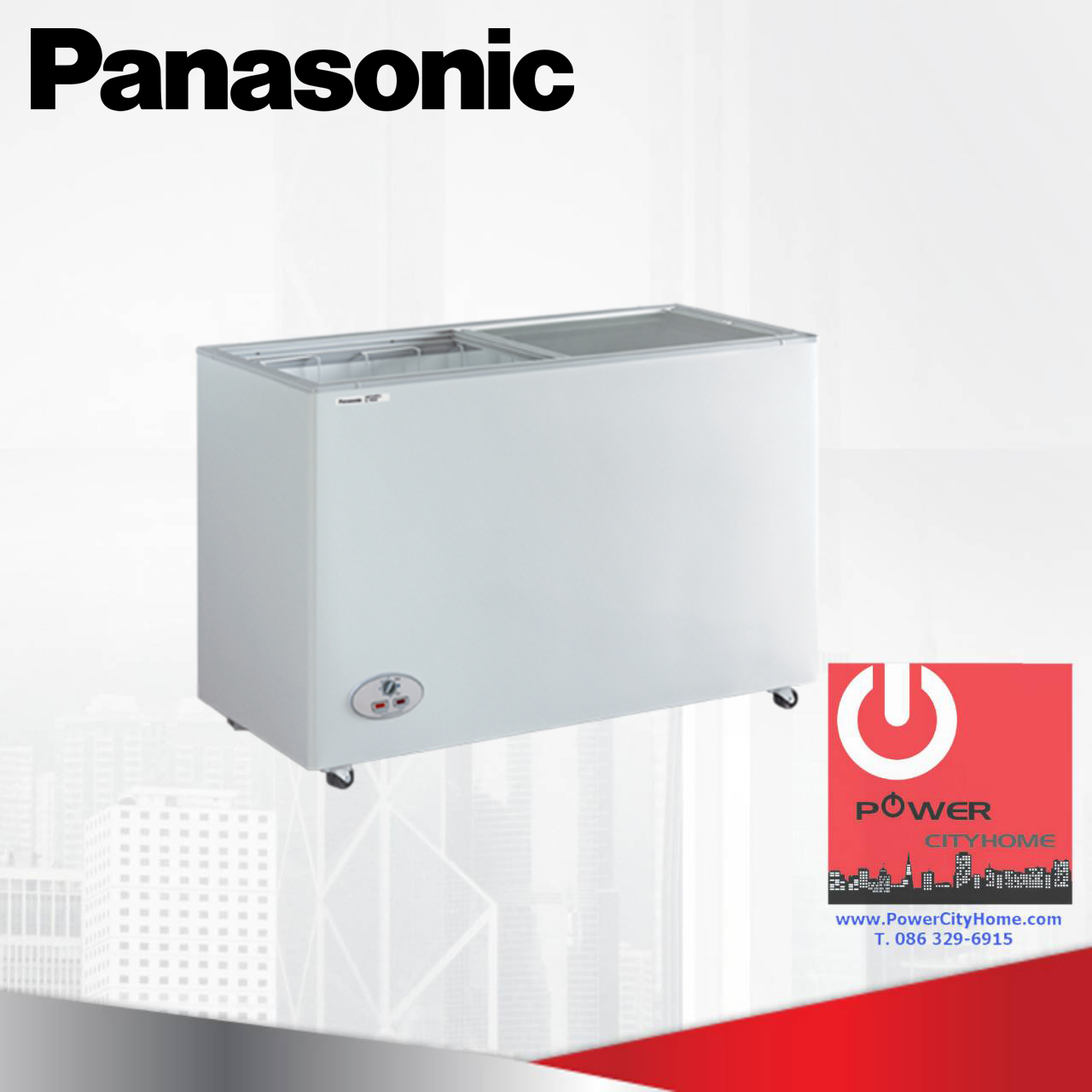 ตู้แช่แข็ง Panasonic 13.0 คิว ฝากระจกสไลด์ รุ่น SF-PC1497ST