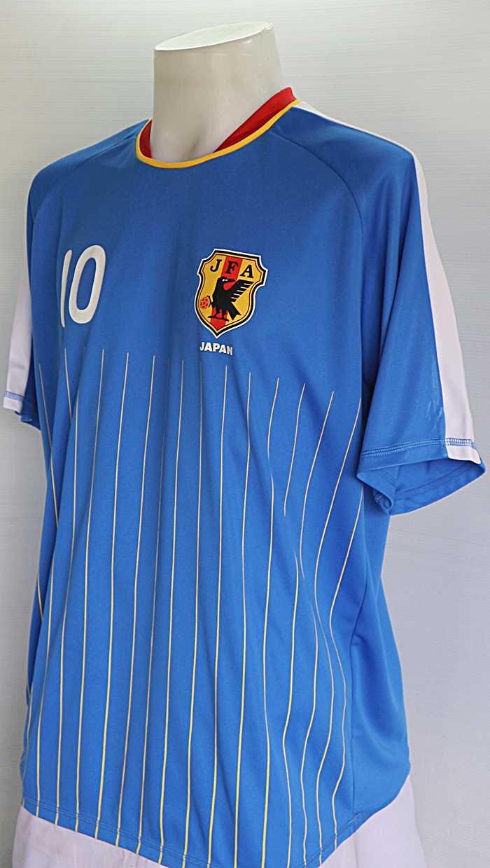เสื้อฟุตบอลทีมชาติญี่ปุ่น No.10 SHUNSUKE NAKAMURA ไซส์ LL รอบอก 48 นึ้ว