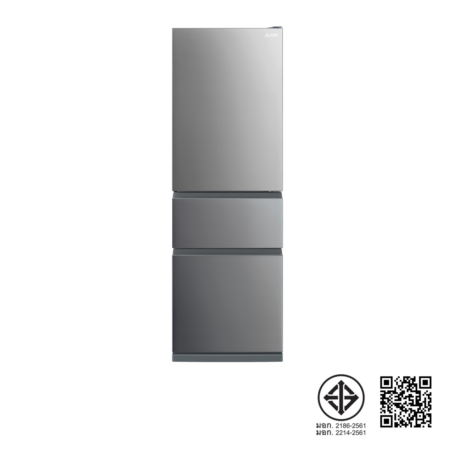 ตู้เย็น Mitsubishi 3 ประตู SMART FREEZE รุ่น MR-CX42EY ความจุ 363 / 12.8 (ลิตร/คิว)