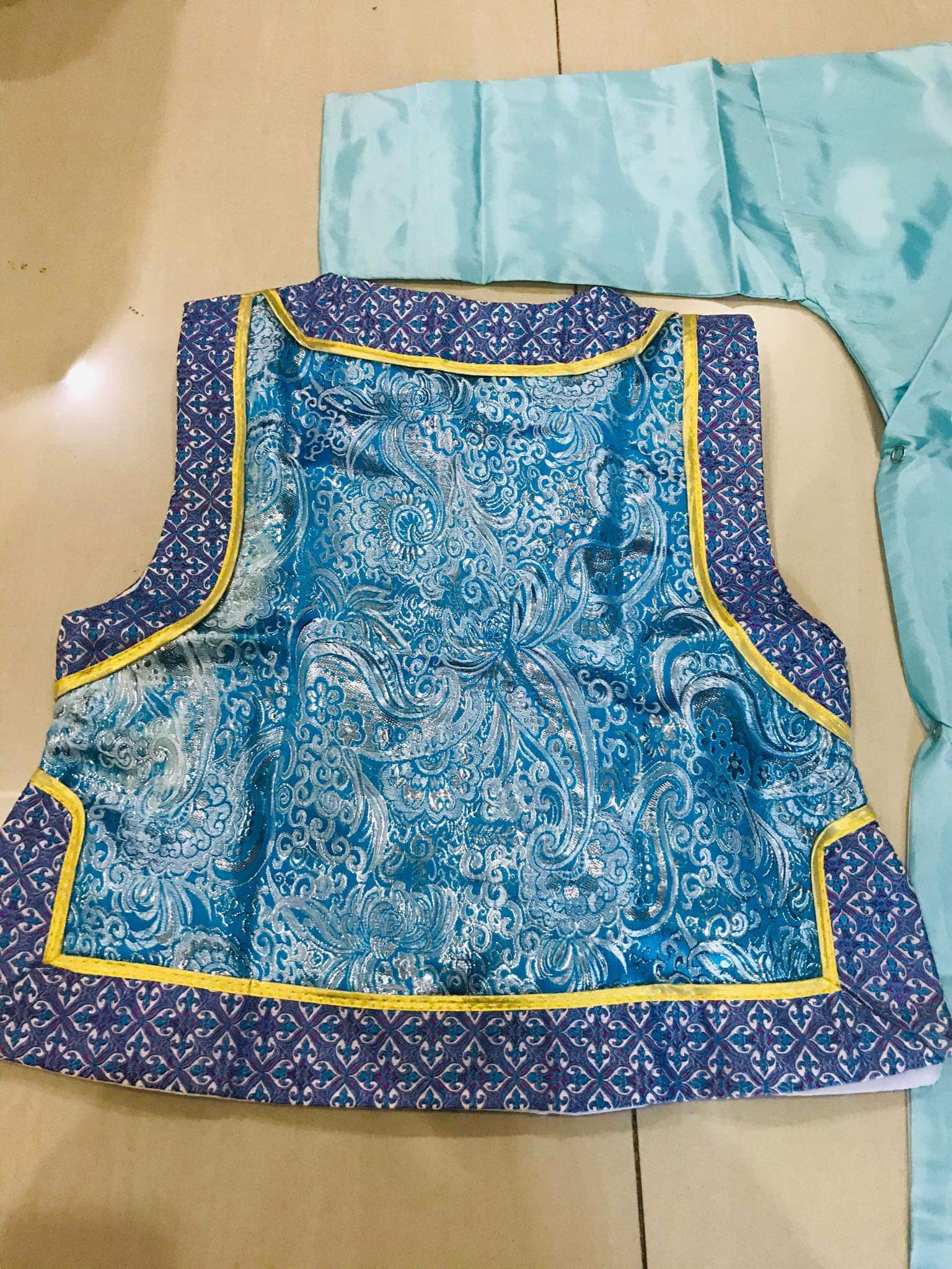 ชุดองค์ชายน้อย สีฟ้า รหัส PR 103 สินค้าพร้อมส่ง