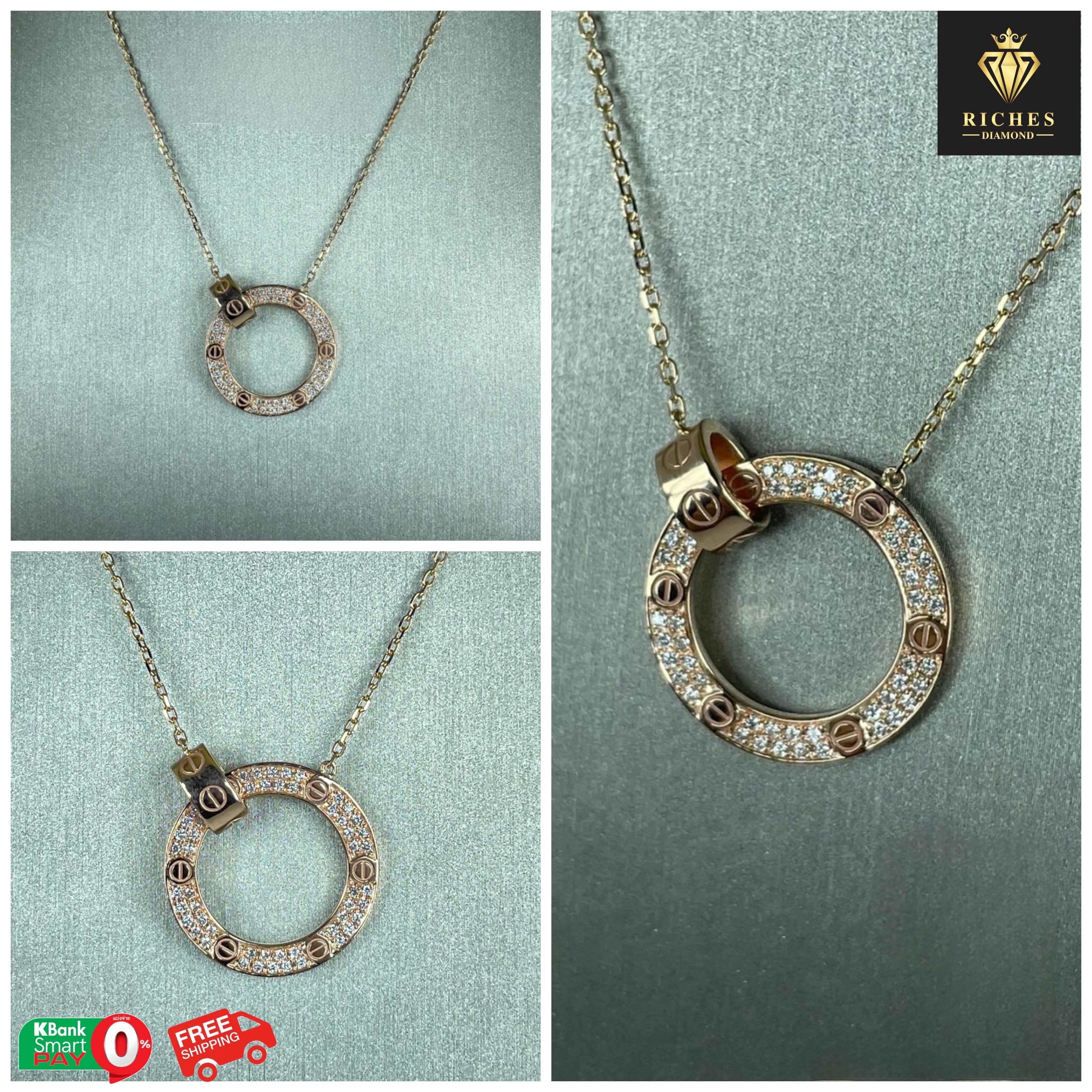 จี้เพชรแท้ Love Cartier น้ำหนักเพชรรวม 0.44 cts