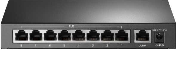 TL-SF1009P 9-Port 10/100Mbps Desktop Switch with 8-Port PoE+