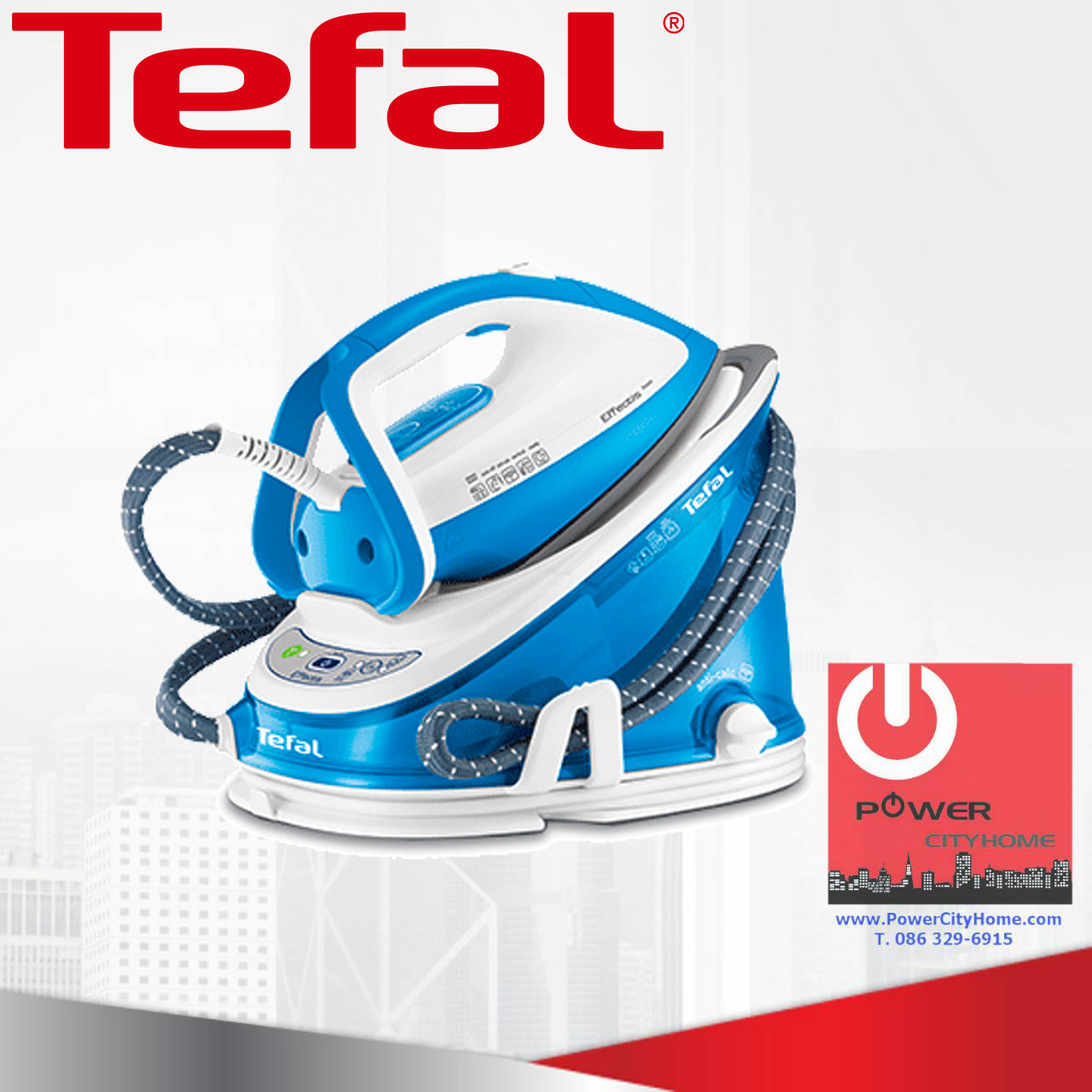 เตารีดไอน้ำแยกหม้อต้ม Tefal รุ่น GV6770