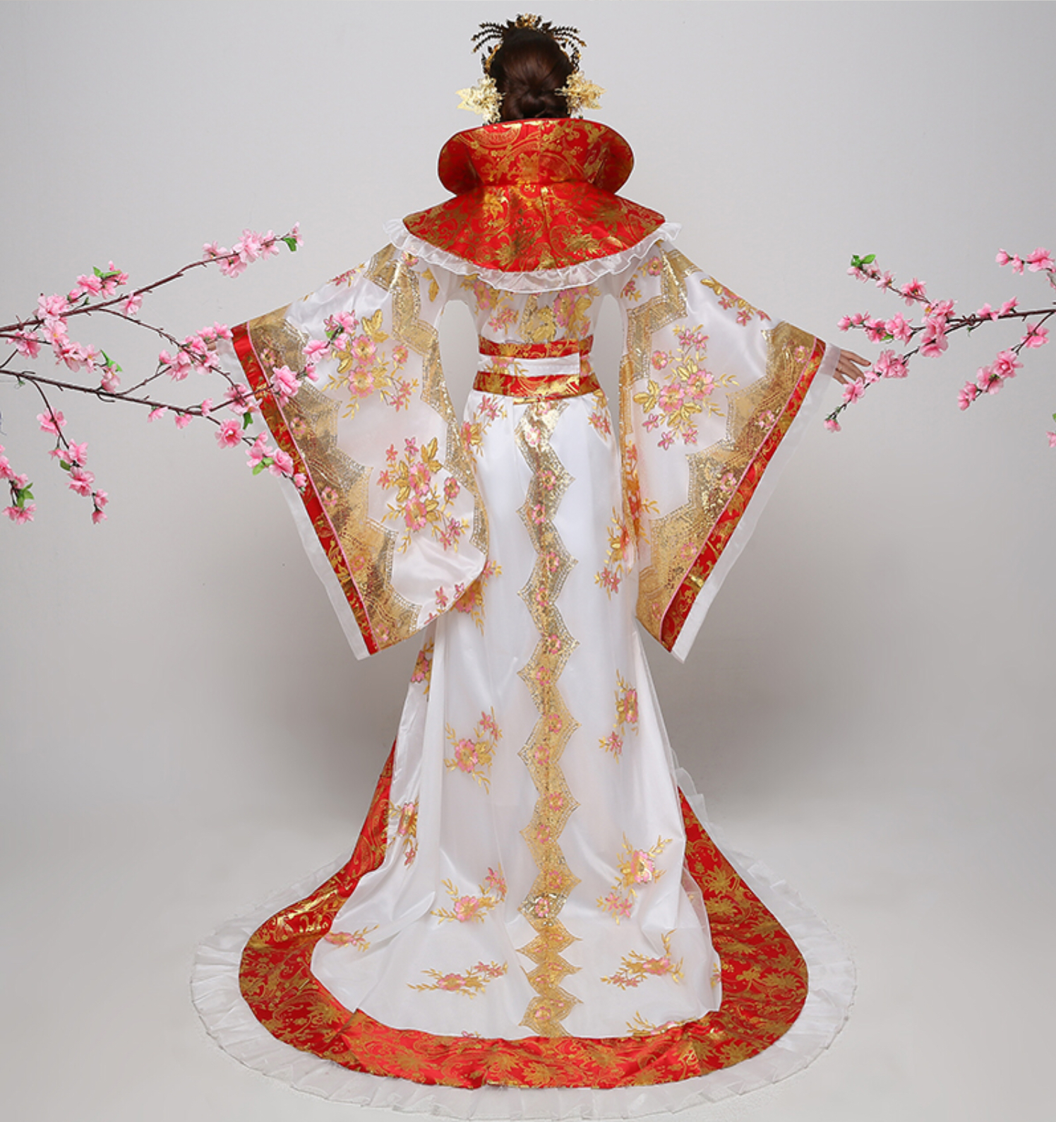 ชุดราชินีถัง สีขาว รหัส RPN 274 สินค้าพร้อมส่ง