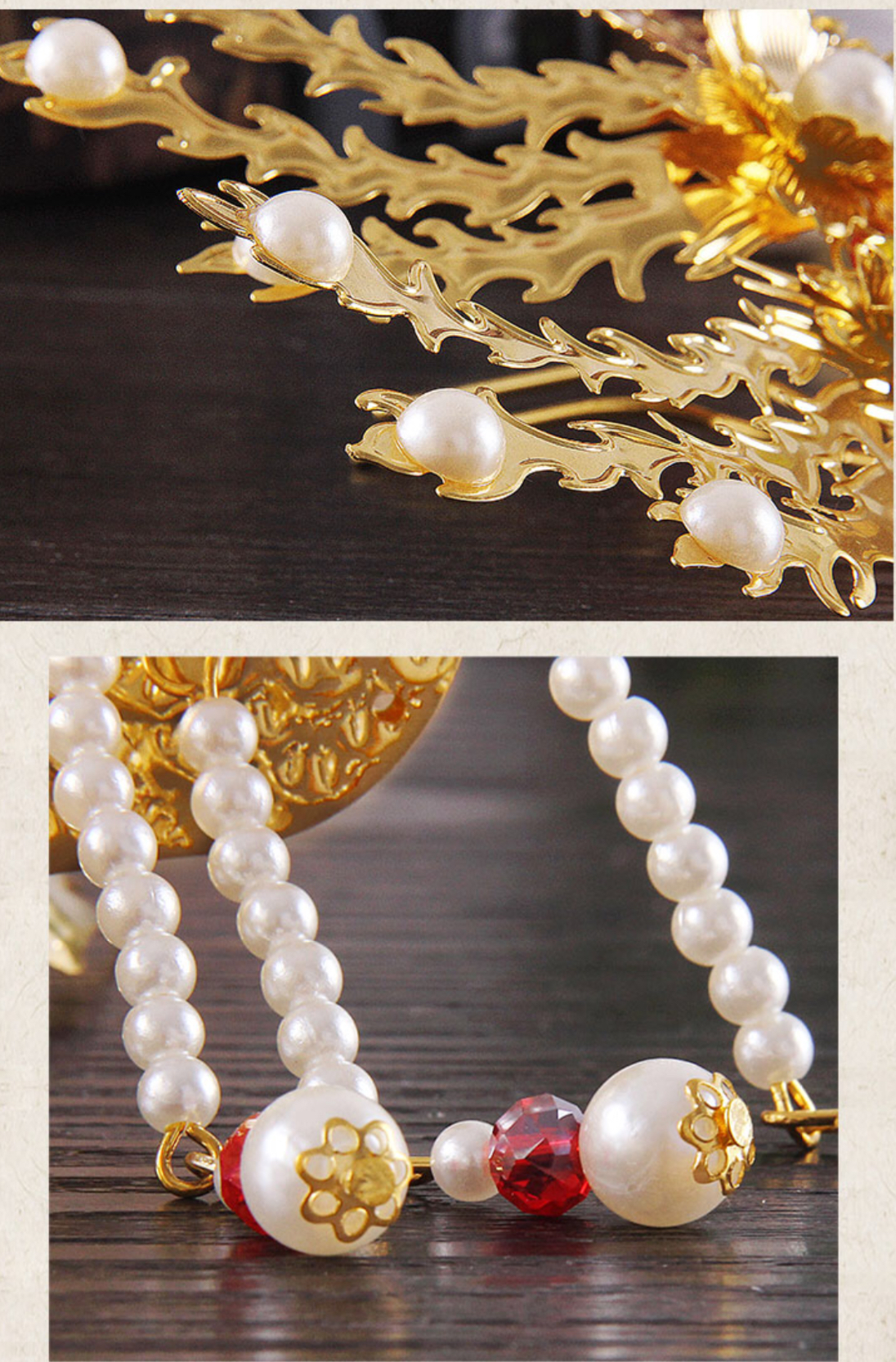 ประดับผม มุขสีขาว รหัส #16