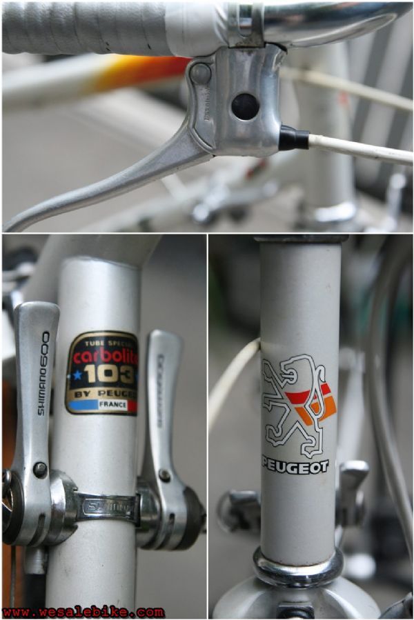 จักรยานโครโมลี่ สับถัง Peugeot อะไหล่Shimano600 ไซส์ M