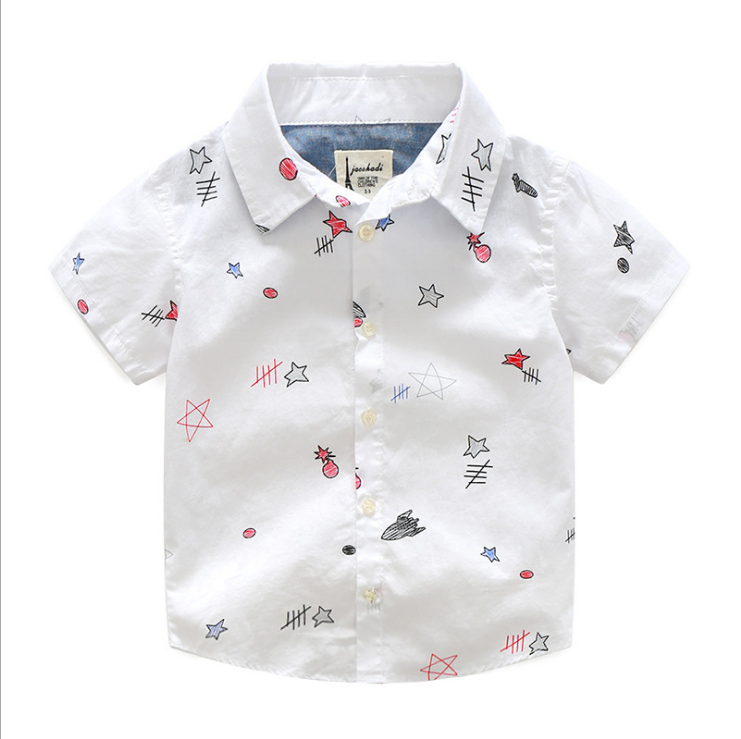 เสื้อเชิ้ตเด็กแขนสั้น Size 120