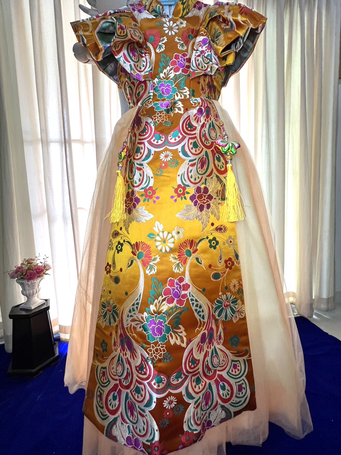 #ชุดเจ้าหญิงสีเหลือง . รหัส HI298 สินค้าพร้อมส่ง