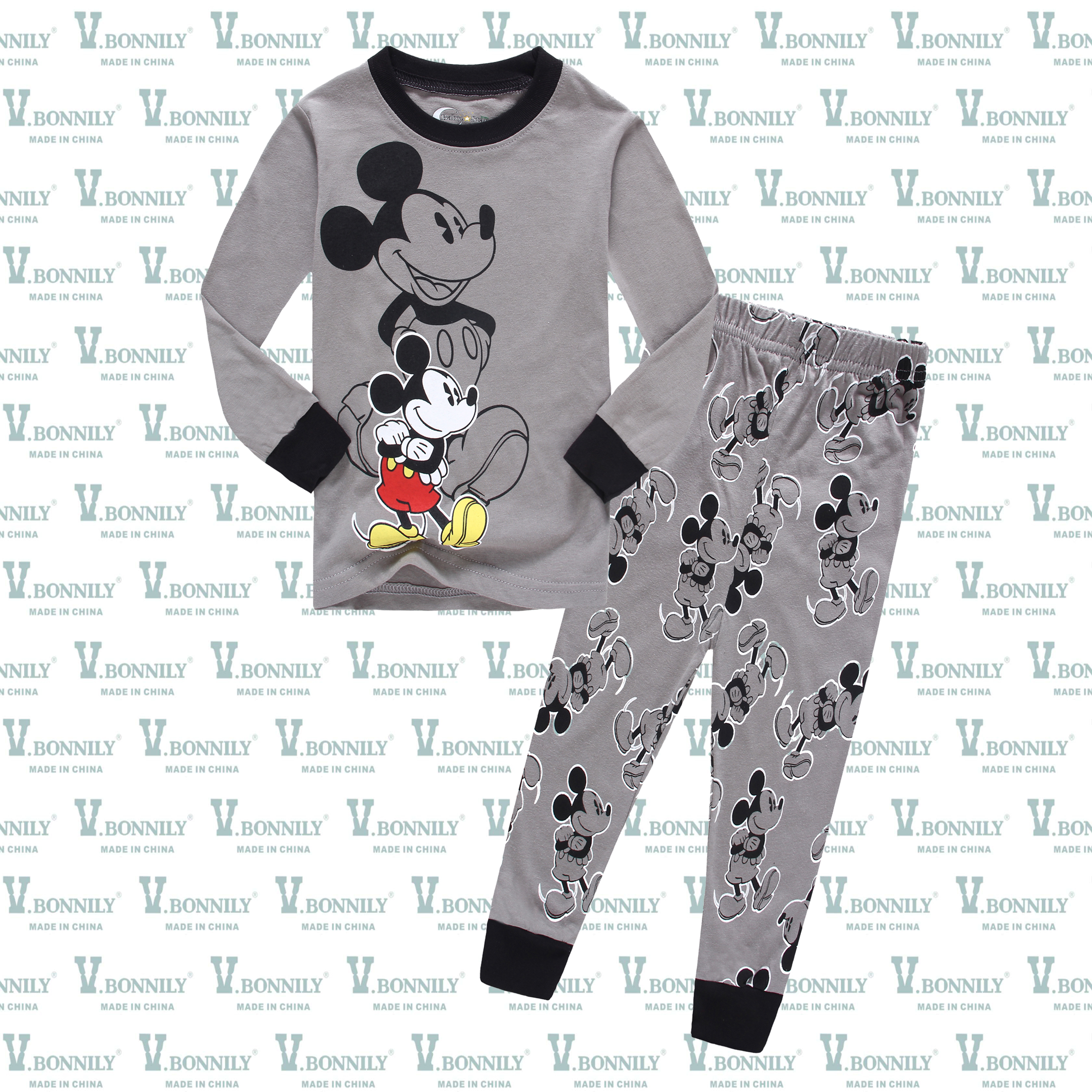ชุดนอนเด็กเล็ก แขนยาว ขายาว Size 1T,2T,3T