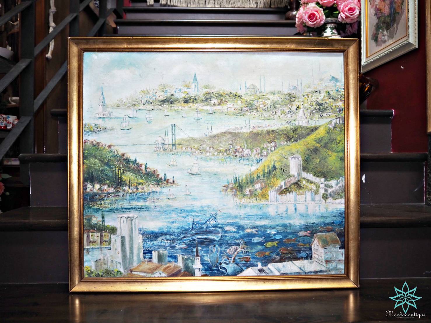 Bogaz Cyprus oil painting 1995