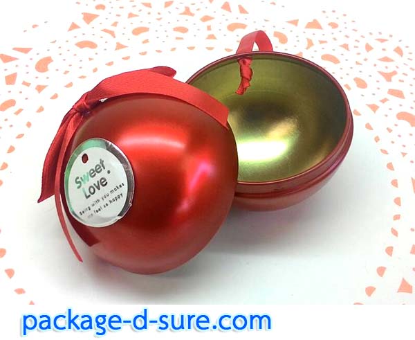 ลูกบอลดีบุก เส้นผ่านศูนย์กลาง 6.8 cm สีแดงสด