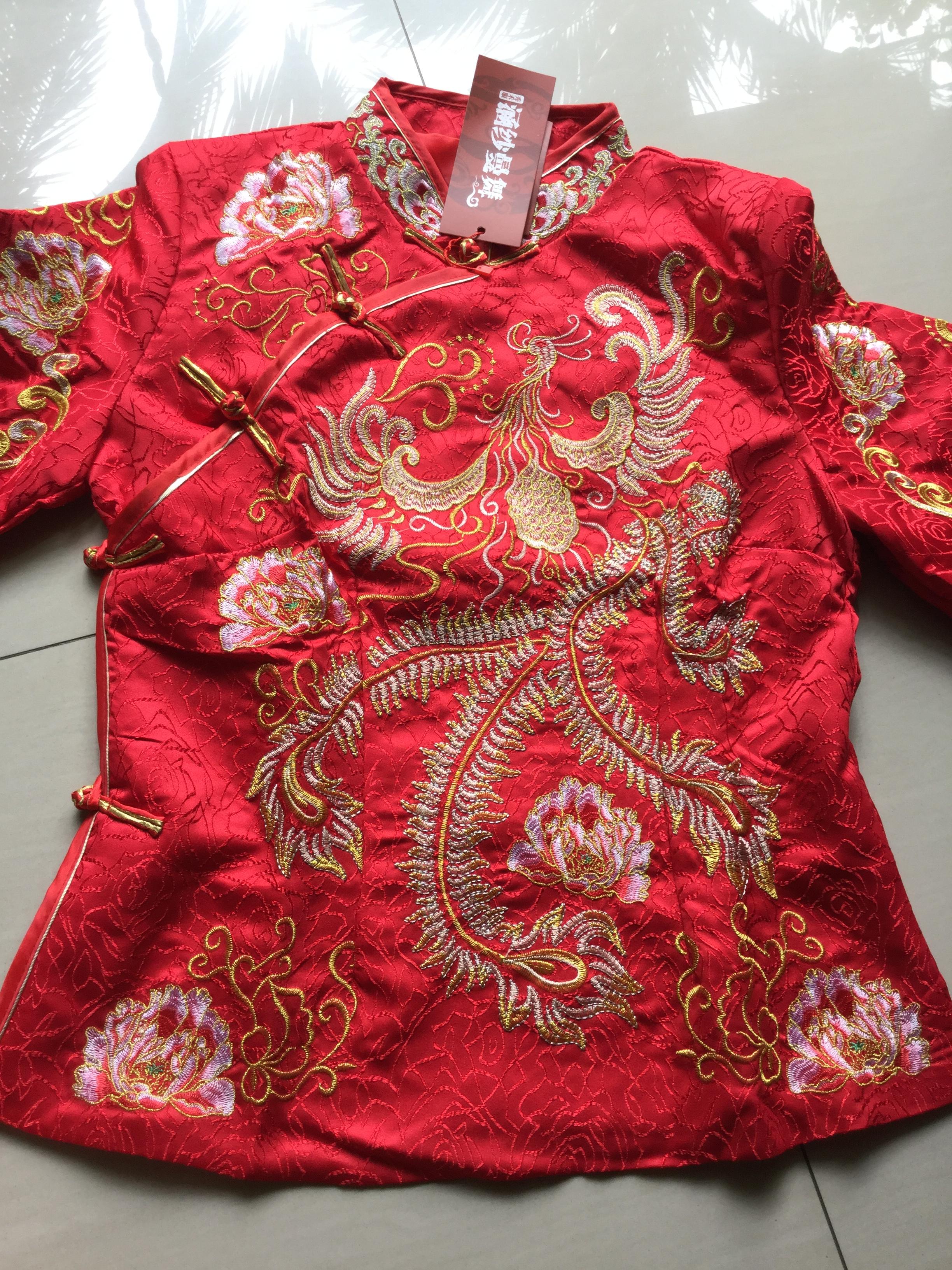 ชุดเจ้าสาวสีแดง รหัส WED#5# 143 สินค้าพร้อมส่ง