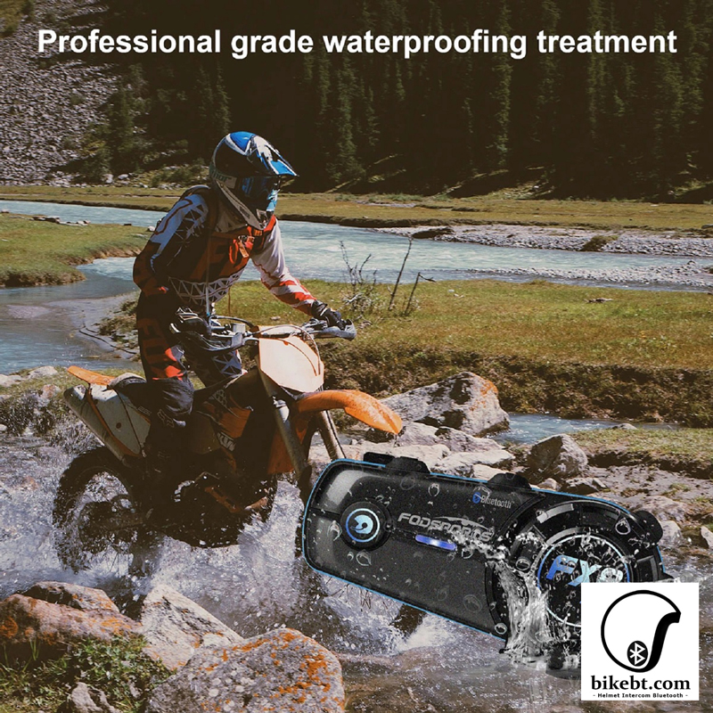 FODSPORTS FX8 AIR บลูทูธติดหมวกกันน็อค Motorcycle Helmet Intercom Bluetooth Headset (แพคคู่)