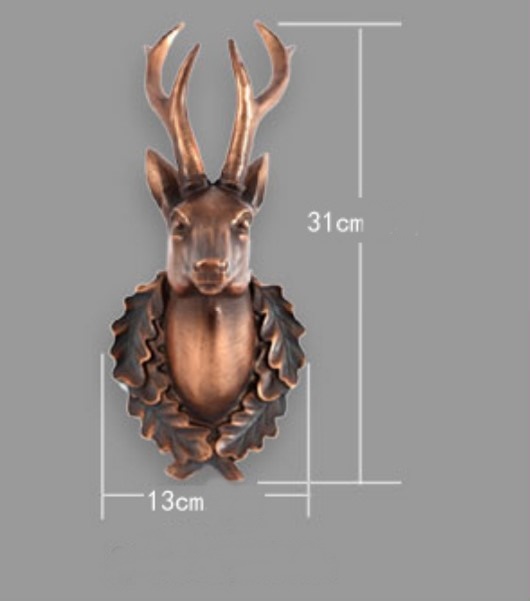 ชุดกรอบรูปติดผนัง Deer Model : กรอบรูปไม้ 8 ชิ้น+หัวกวาง พร้อมรูปภาพตามแบบและวัสดุติดตั้ง