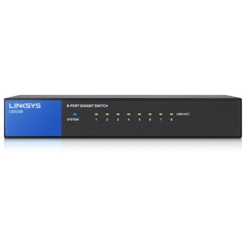 Gigabit Switching Hub LINKSYS (LGS108-AP) 8 Port (6'')