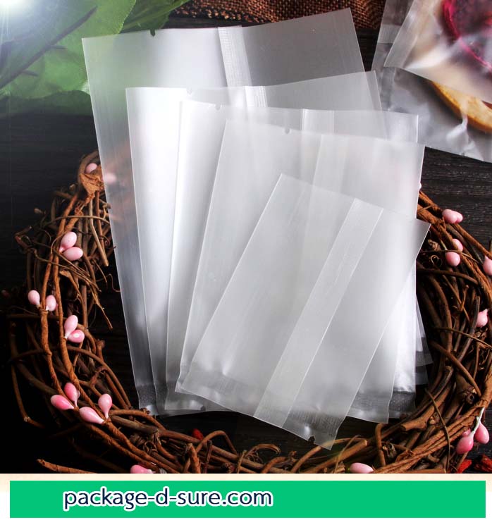 โปรโมชั่น//ถุงซีลกลาง ขอบหยัก 5.5x15 เนื้อกึ่งขุ่น แพ็ค 100 ใบ