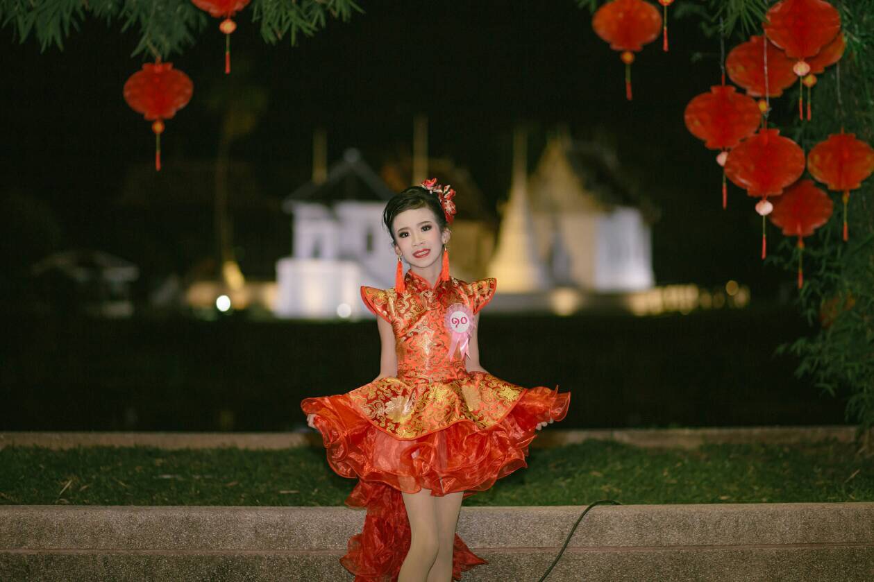 ชุดเจ้าหญิง สีแดง. รหัส FOU 94 สินค้าพร้อมส่ง