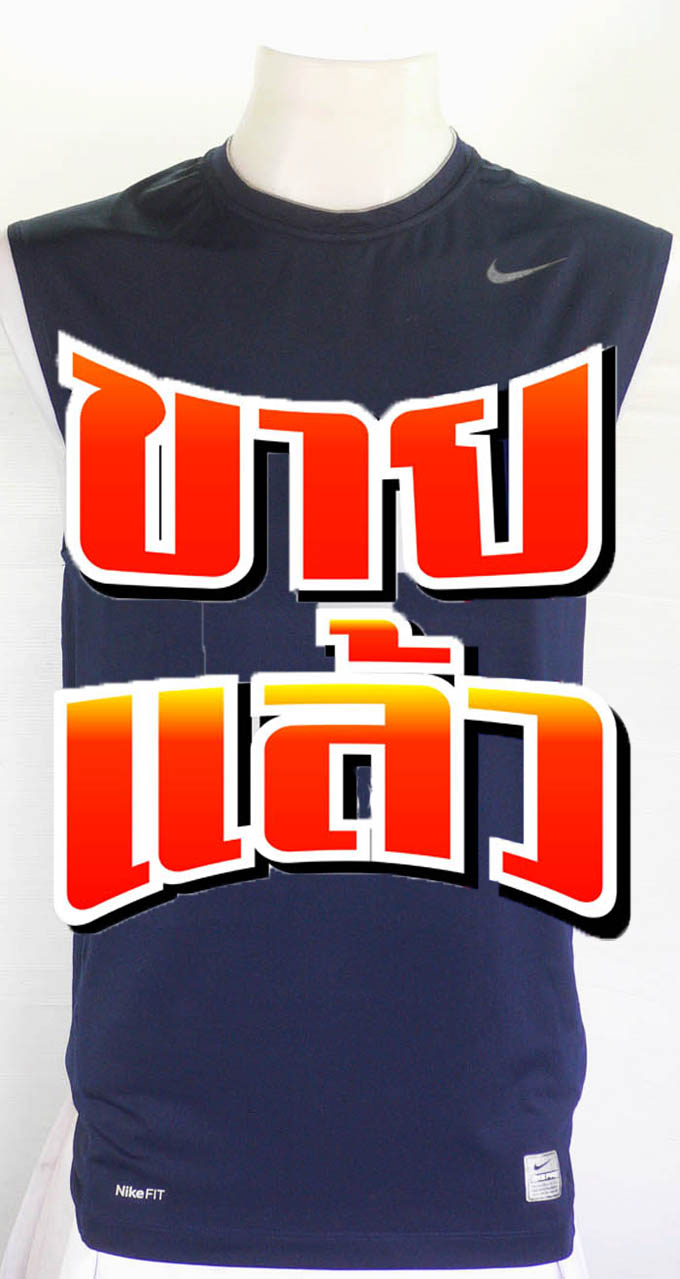 เสื้อรัดกล้ามเนื้อแขนกุด NIKE PRO สีกรม ไซส์ XXL รอบอก 38 นึ้ว