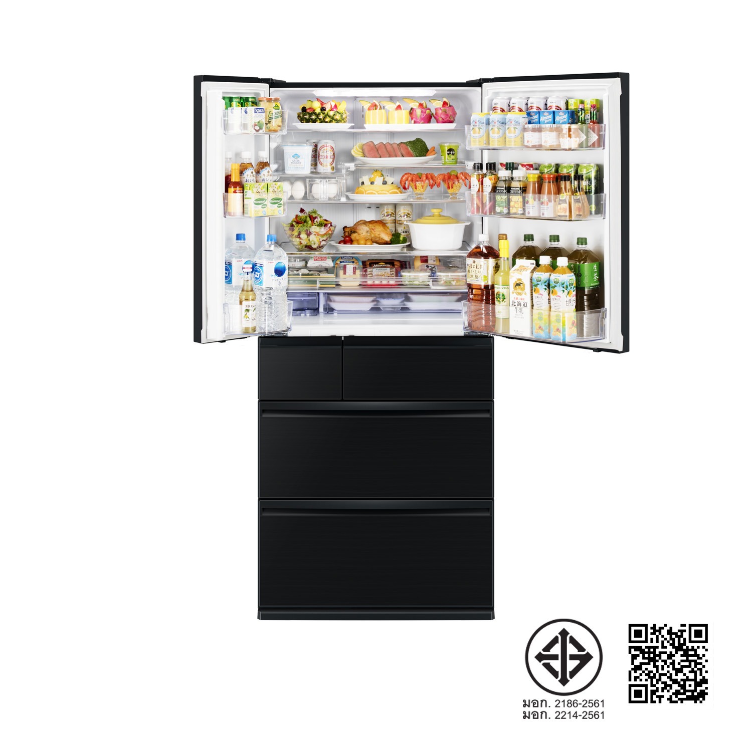 ตู้เย็น Mitsubishi 6 ประตู WX SERIES รุ่น MR-WX70C ความจุ 700 / 24.7 (ลิตร/คิว)