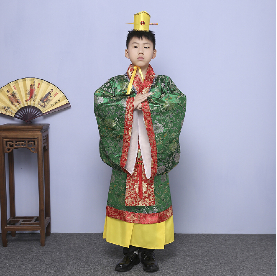 ชุดจักรพรรดิเด็ก สีเขียว รหัส BB 80