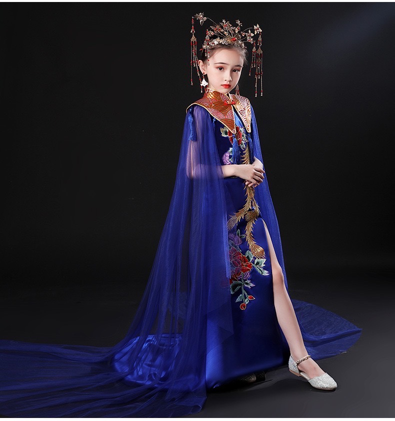 #ชุดเจ้าหญิงสีน้ำเงิน . รหัส HI215 สินค้าพร้อมส่ง