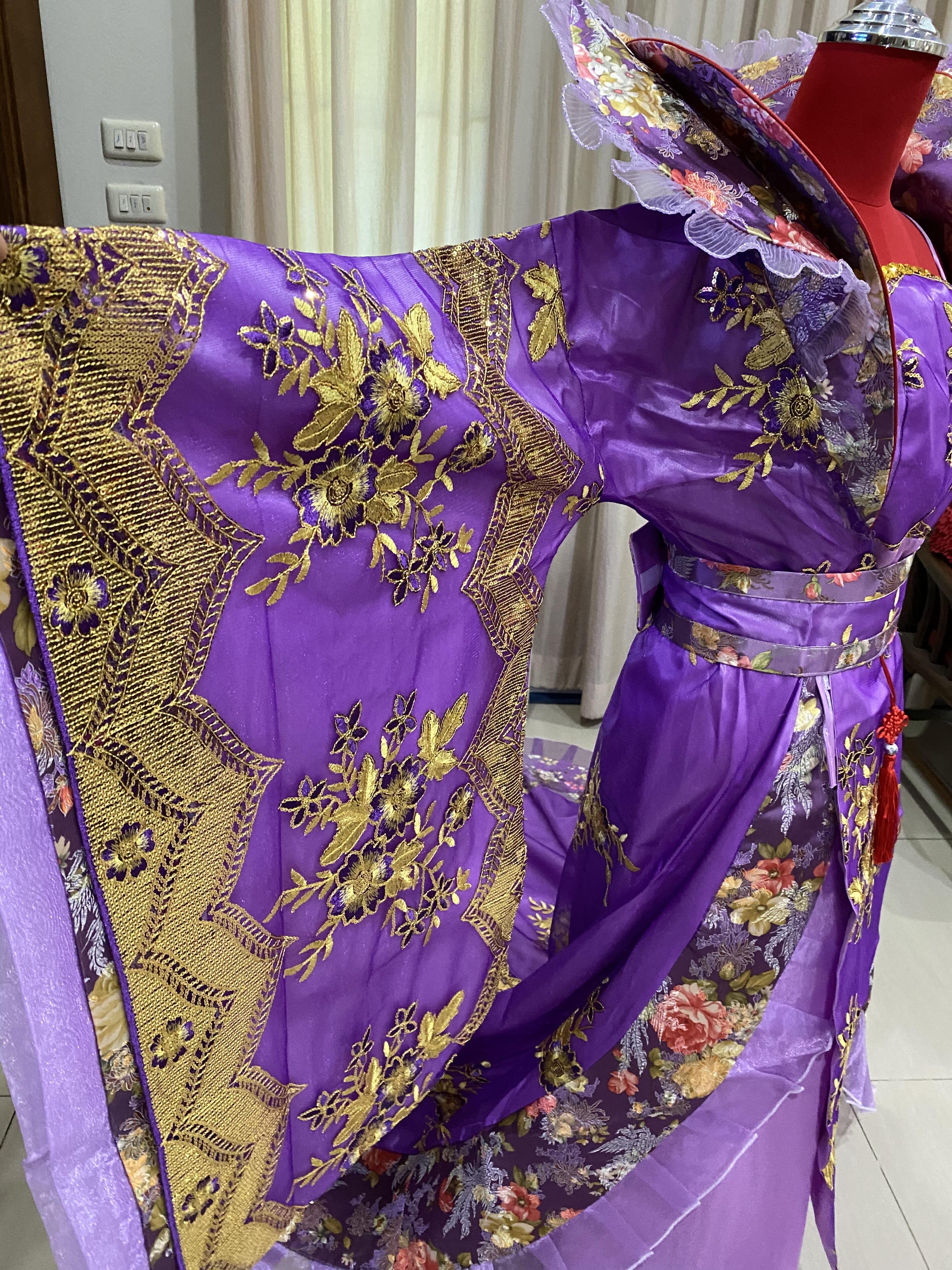 ชุดราชินีถัง สีม่วง รหัส RPN 274 สินค้าพร้อมส่ง