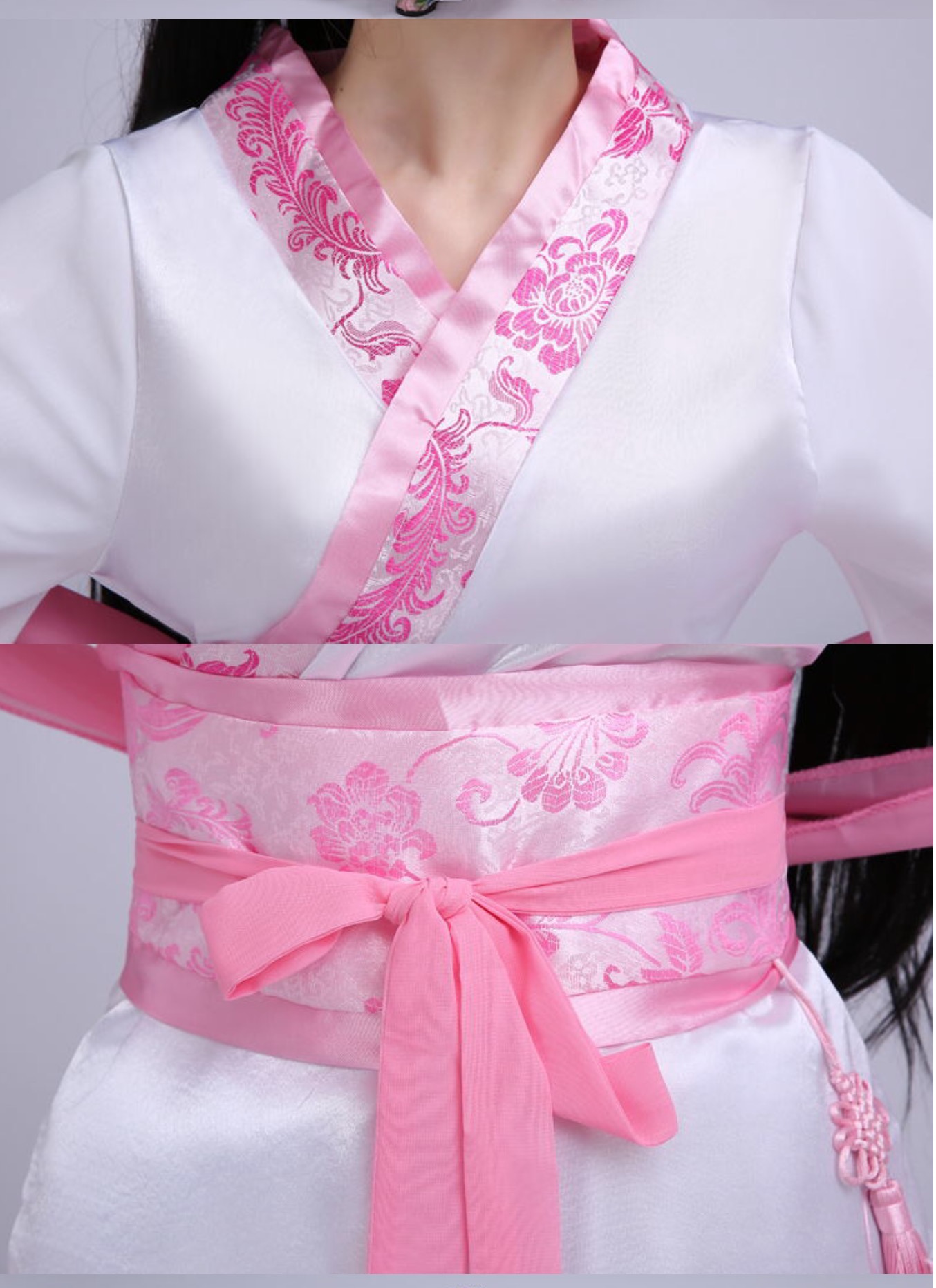 ชุดจีนสตรีฮั่นโบราณสีชมพู สีฟ้า สีม่วง รหัส MN 58 สินค้าพร้อมส่ง