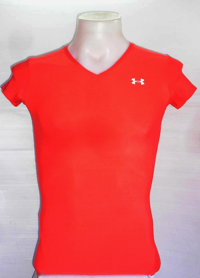 เสื้อรัดกล้ามเนื้อ UNDER ARMOUR แขนสั้น คอวี ไซส์ L