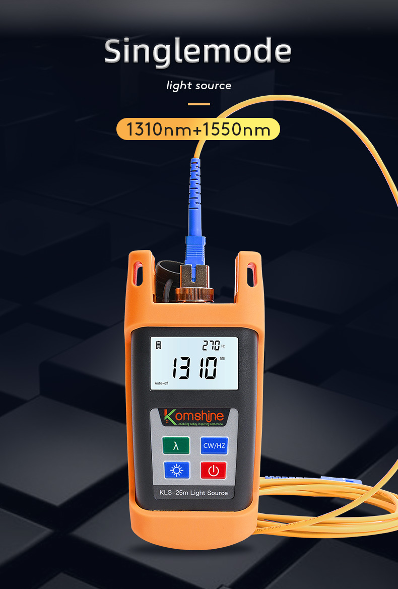 อุปกรณ์ยิงแสง Mini Light Source FC/ST/SC SM Komshine รุ่น KLS-25M