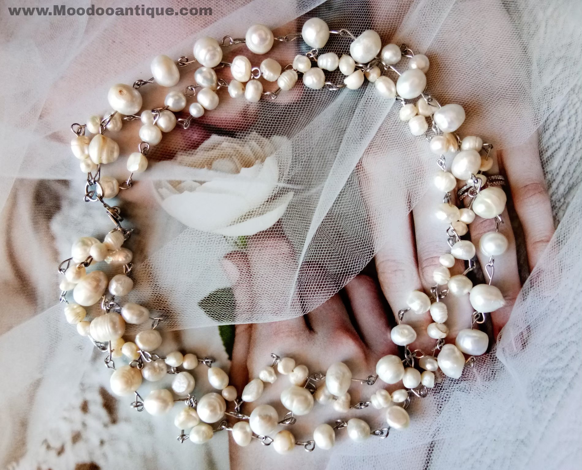 สร้อยคอมุกน้ำจืดแท้