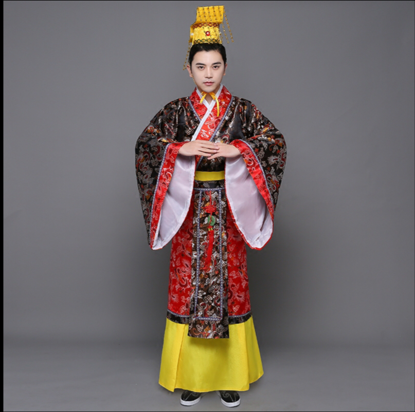 ชุดจักรพรรดิฮั่น สีดำ รหัส KK 107 สินค้าพร้อมส่ง