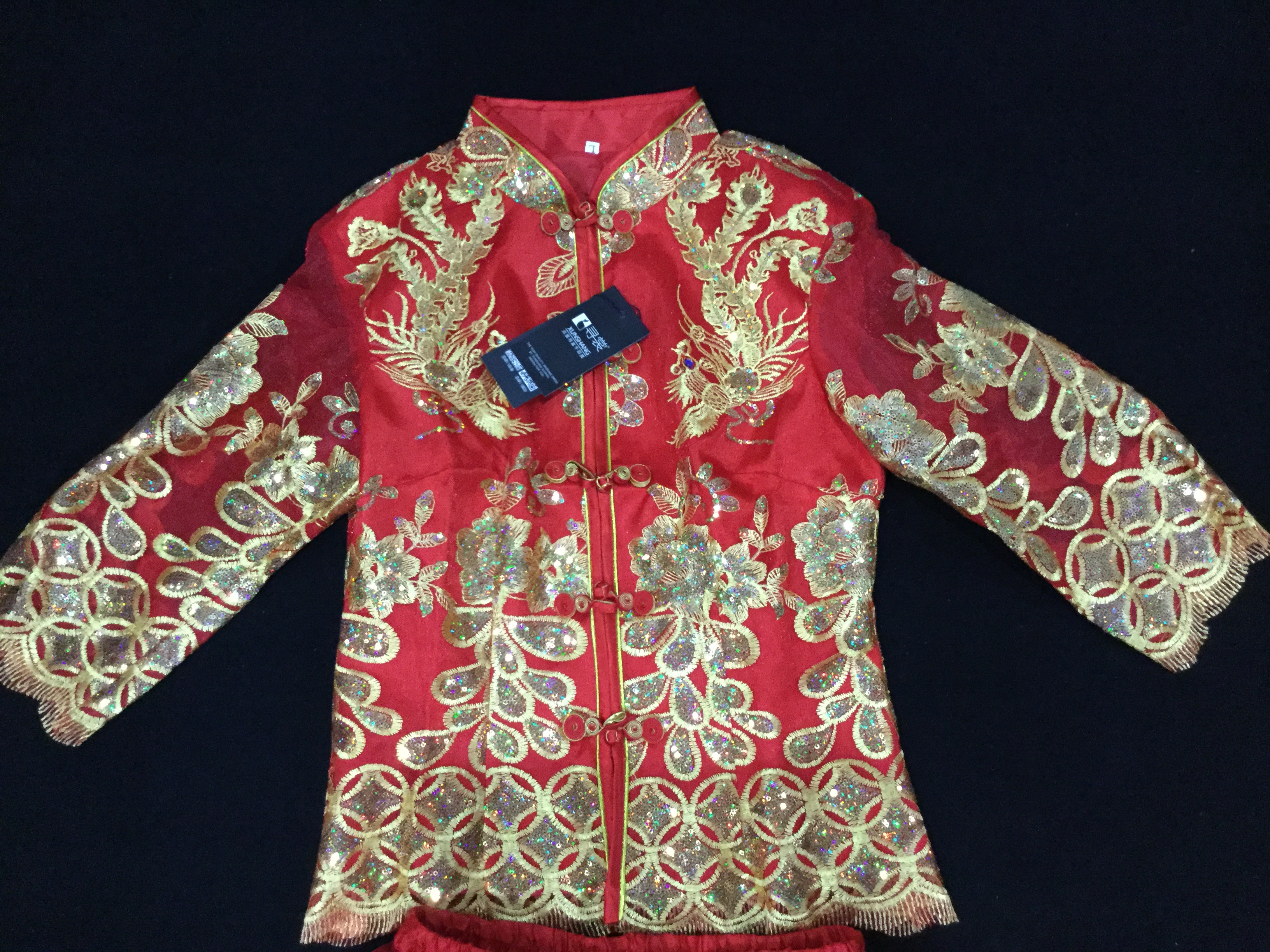 ชุดเจ้าสาวสีแดง รหัส WED#2# 159 สินค้าพร้อมส่ง